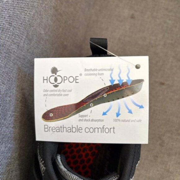 Hoopoe Slip-On Featherlight 9 oz Walking Sneakers Black Gray Sparkle Women's 8 - Picture 6 of 6